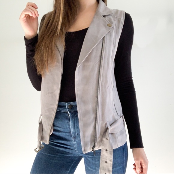 House of Harlow 1960 Stevie Faux Suede Vest - - Picture 1 of 6